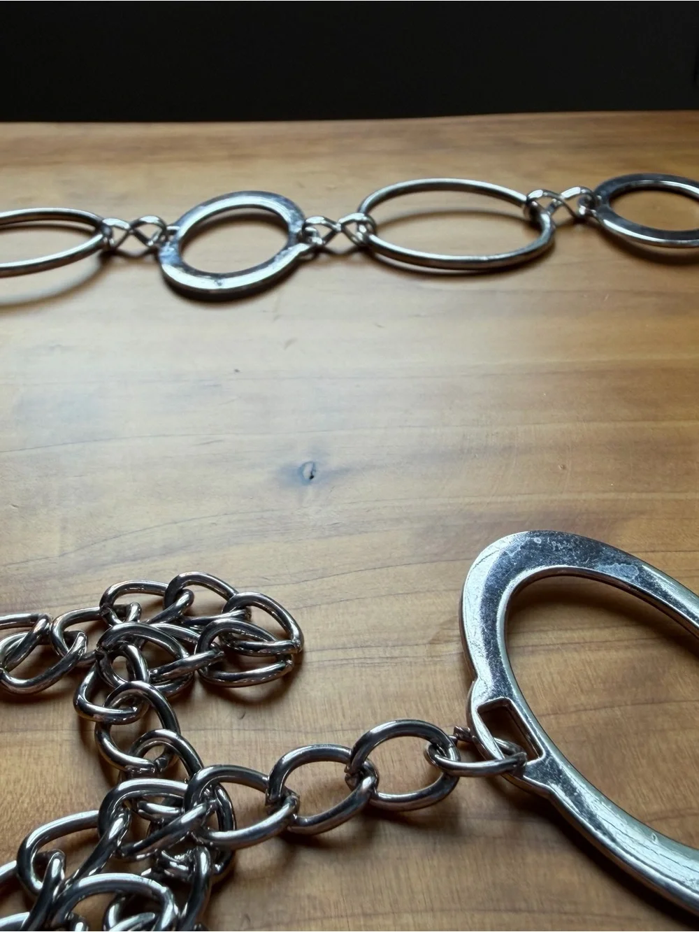 Silver Circle Link Waist Chain Belt - Women Accessories